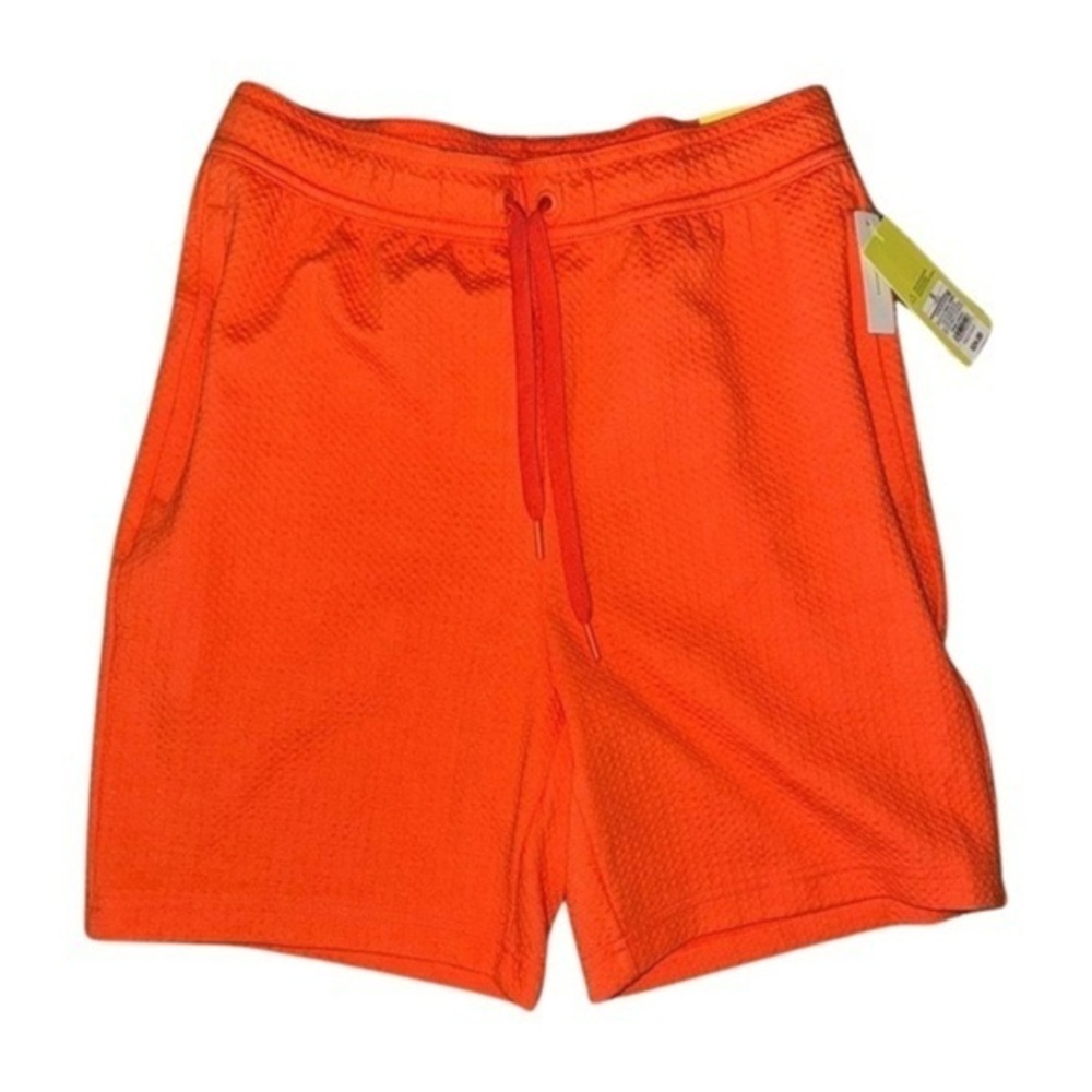 All in Motion Men’s Orange Textured Athletic Shorts | Size S | 7” Inseam NWT